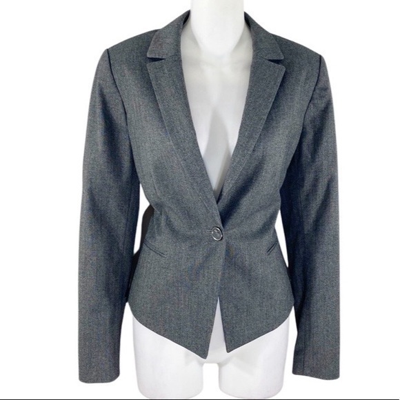Antonio Melani Gray Herringbone Blazer